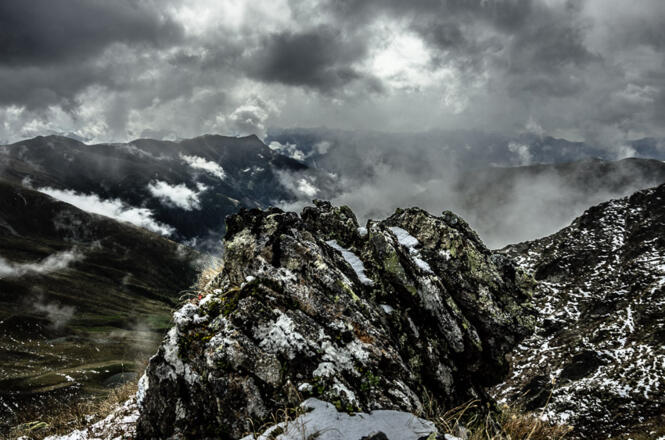 Auf dem Kamm unter dem Großen Grakofel.