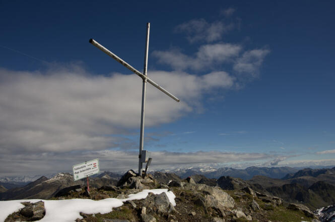 Auf dem Hochkreuz, einem der höchsten Gipfel der Kreuzeckgruppe.