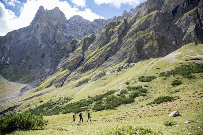 Zwischen Lorea Hütte und Anhalter Hütte