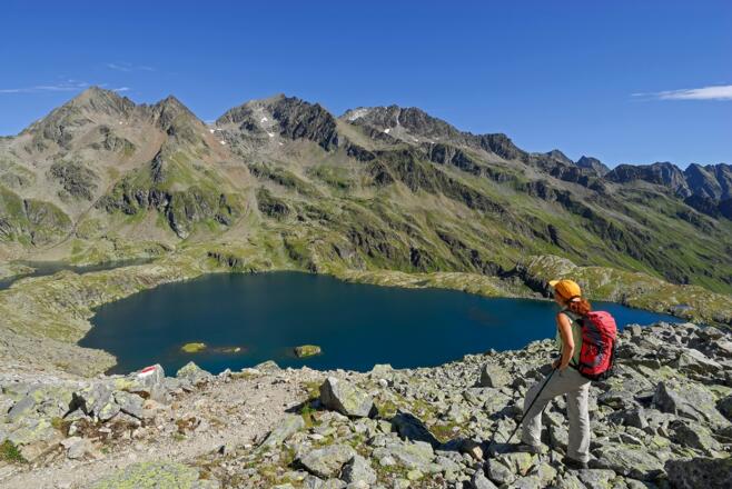 Blick auf Wangenitzsee von Oberer Seescharte