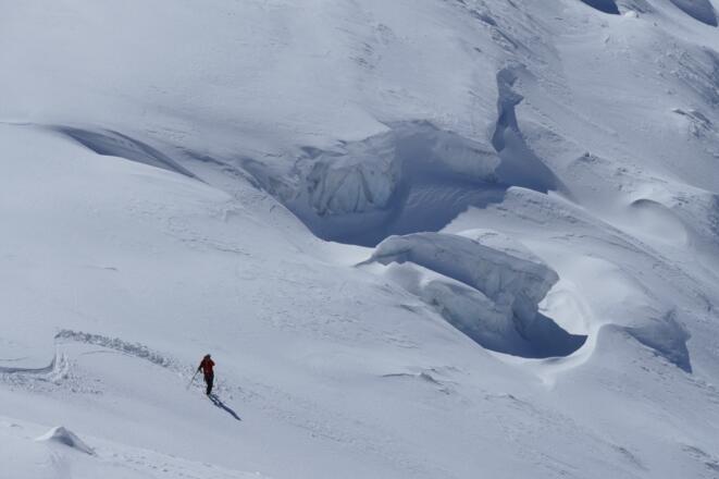 Abfahrt am Krimmler Kees