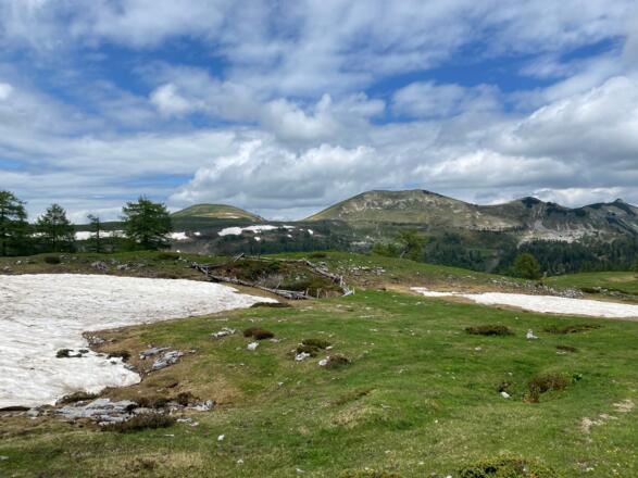 Schiaches Loch am Weg zurück vom Hochwieskopf Richtung Hochwiesalm