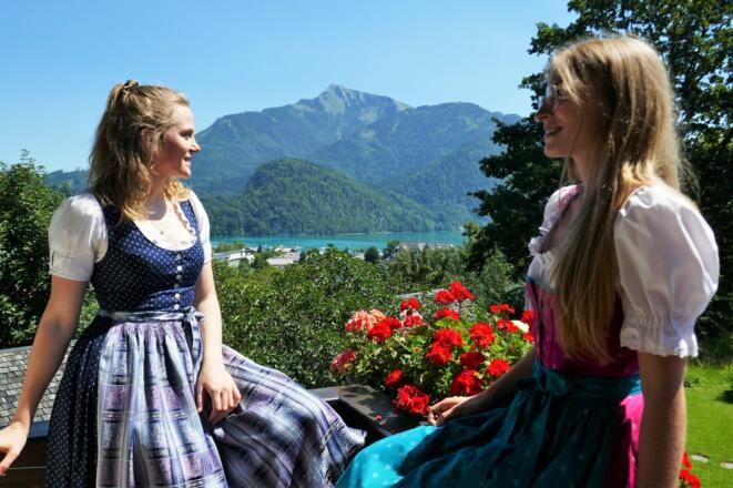 Aussicht Ferienwohnung Schafberg