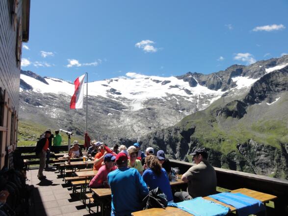 Blick von der Terrasse der Thüringer Hütte