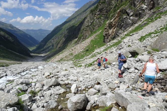 Abstieg über den Normalweg am Talschluß