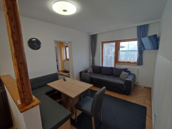 Wohnbereich in der Ferienwohnung Glei