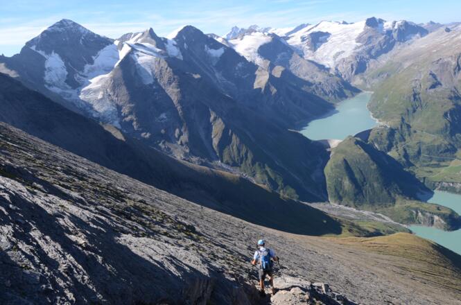 Die Bratschenflanke des Hohen Tenn vor Wiesbachhorn und Tauernseen