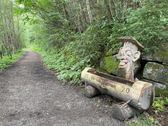 Trinkbrunnen am Smaragdwanderweg.