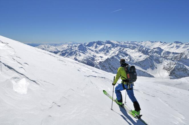 Übergang zum Hohen Eis, Blick auf Ötztaler Alpen