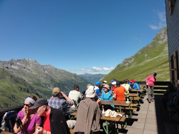 Blick von der Terrasse der Thüringer Hütte