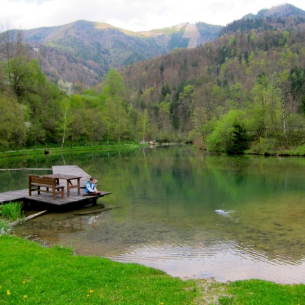 Naturbad Seewiese im Frühling