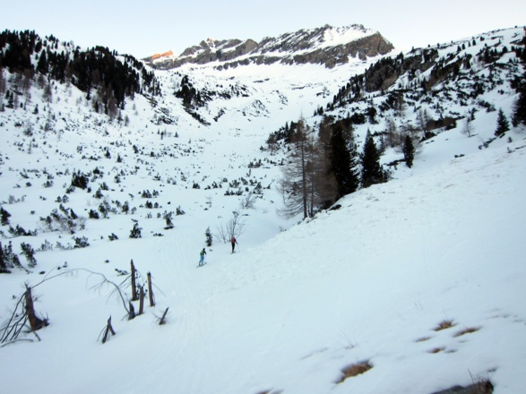 Die ersten Meter nach der Pfitscherjochstraße - unterwegs ins "Bärenbad".
