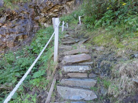 Aufstieg über die Noitroi