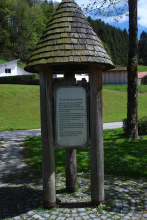 Infotafel zur Soleleitung