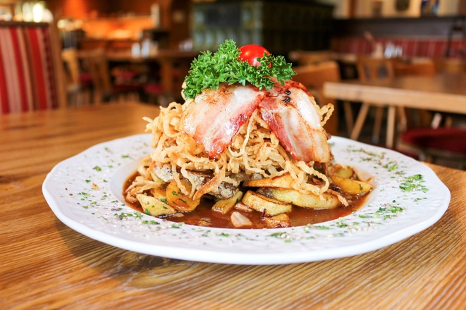 Landgasthof Schwarzberg Inzell "Holzfällersteak"