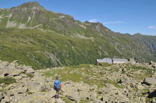 Abstieg zur Tübinger Hütte