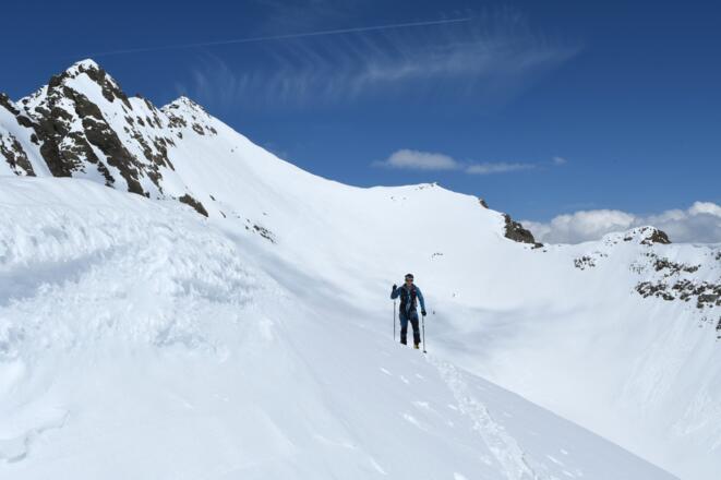 P.3102, Blick zurück auf Hohen Seeblaskogel