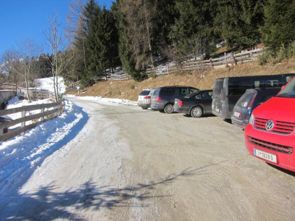 Parkplatz Rodelbahn Pfarrachalm