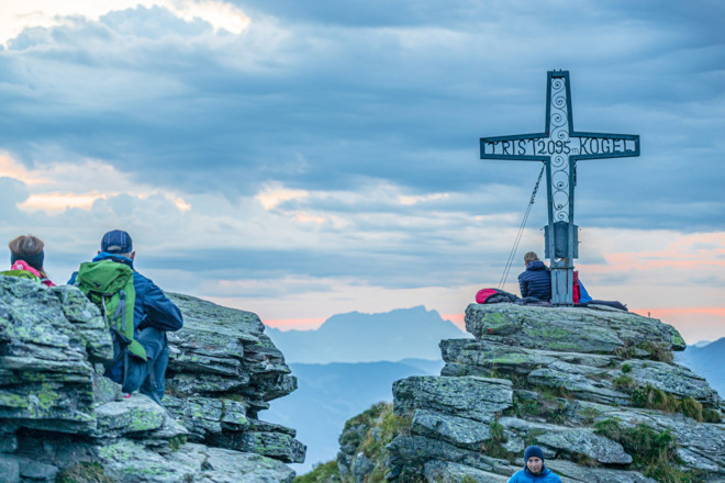 Sonnenaufgangswanderung zum Tristkogel in Saalbach Hinterglemm