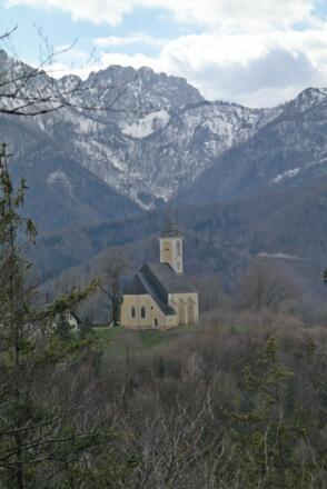 Blick von der Josefswarte zur Kirche am Georgenberg