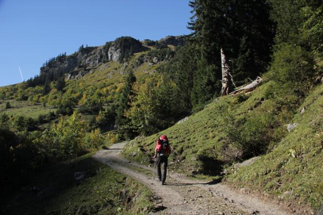 Zustieg zur Biberacher Hütte