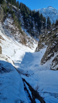 Klamm oberhalb von Holzgau fordert noch einmal volle Aufmerksamkeit