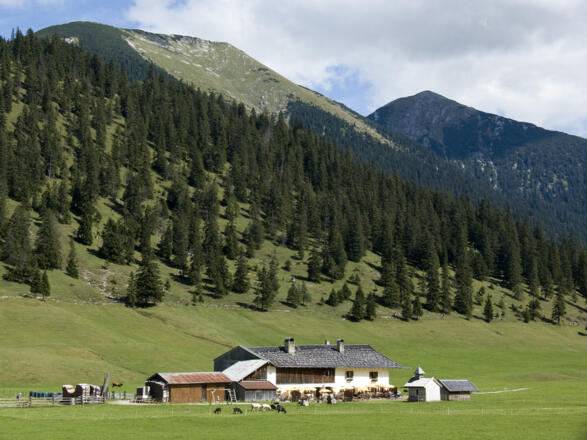 Die Esterbergalm bietet angenehme Einkehr