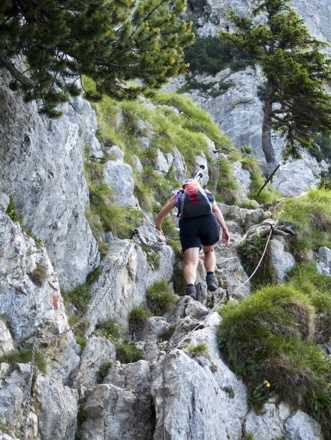 Auf der Steiganlage über dem Säulinghaus
