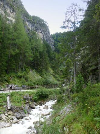 Und wieder beim Bach herunten
