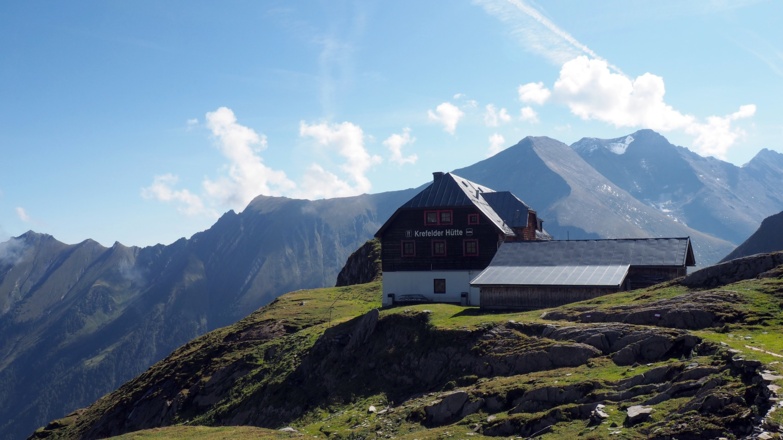 Krefelder Hütte 2293m mit Hohem Tenn