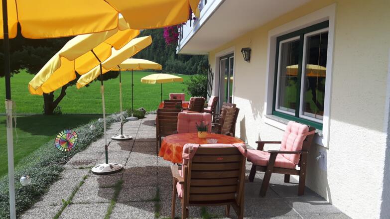 Haus Bergfrieden Terrasse