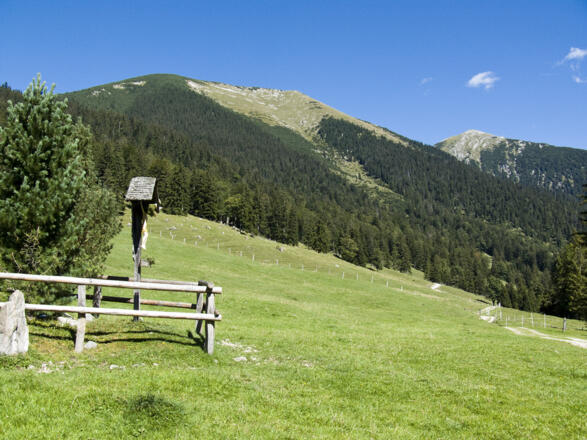 Rückblick vom Esterberg zu Bischof und Krottenkopf
