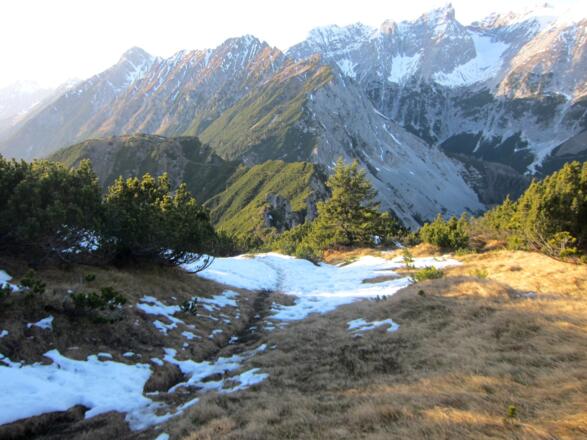 Weiterweg immer entlang des Grates
