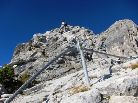 ... bieten guten Halt und erleichtern den Aufstieg.