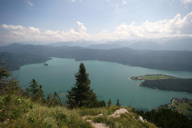 Blick zum Walchensee