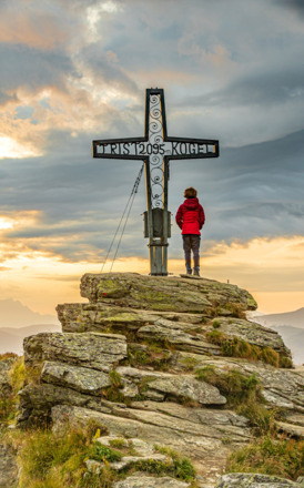Sonnenaufgangswanderung zum Tristkogel in Saalbach Hinterglemm