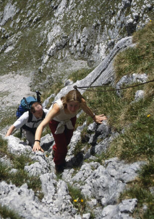 Anstieg Riffelscharte