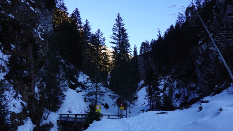 Beginn der Klamm oberhalb von Holzgau.