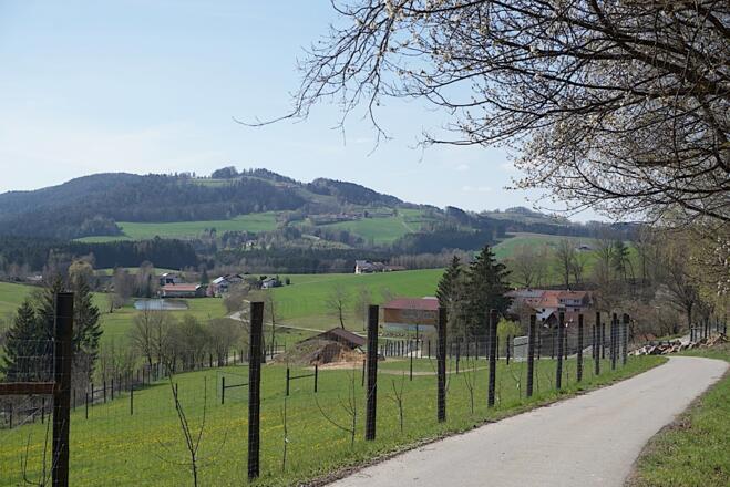 Blick vom "Bierweg" nach Untergrub zum Gallner