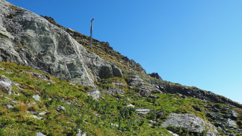 Queren und zum Stahlmast 2540m hinauf
