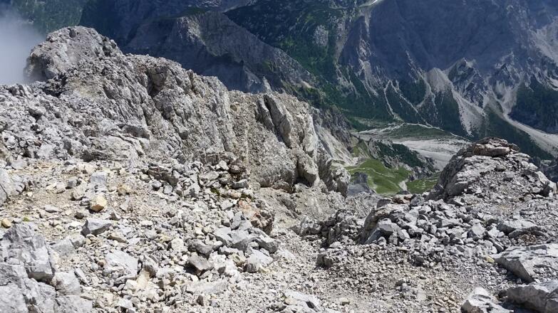 Abstieg zur Wimbachgrieshütte