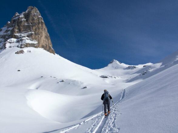 Hinter den Roßköpfen zeigt sich bereits die Rofanspitze.
