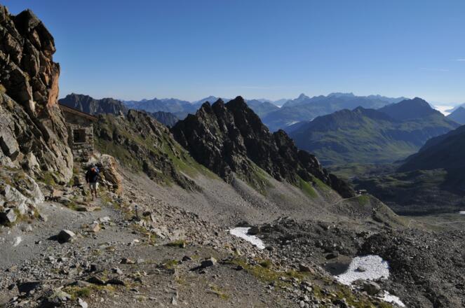 Seelücke, Blick zur Saarbrücker Hütte