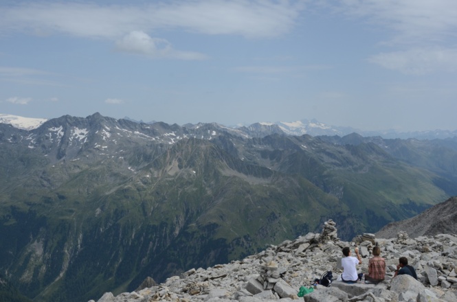 Gipfelblick vom Almerhorn übers Defereggental zur Großglocknergruppe - die nächsten Ziele?