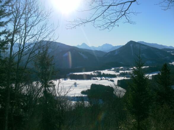 Göll und Watzmann am Horizont