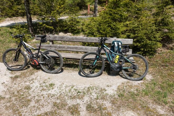Rastplatz am höchsten Punkt der Tour