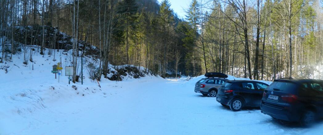 Startpunkt Parkplatz im Bodinggraben