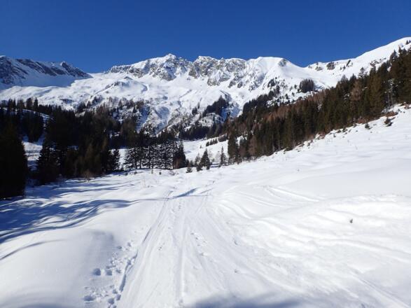 Auf Höhe der Seiwaldalm mit Blick in das große Kar unterm Zwölferkogel