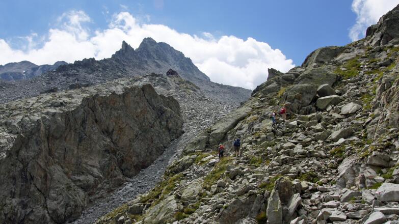 Blick zurück zur Hütte