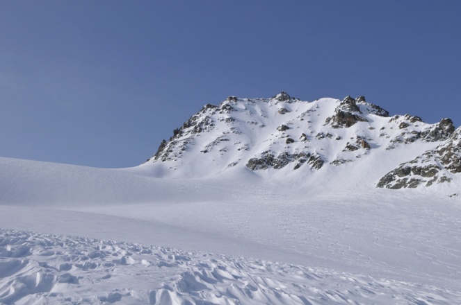 Jamtalferner, Blick auf die Vordere Jamspitze
